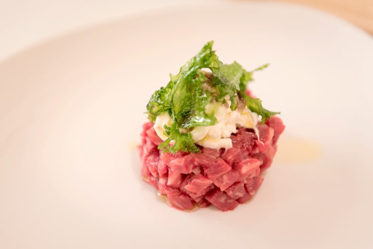 tartare stracciatella e scarola